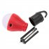 3LEDs Mini Outdoor Emergency Lamp Portable Lantern Tent Light Bulb for Camping red