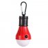 3LEDs Mini Outdoor Emergency Lamp Portable Lantern Tent Light Bulb for Camping black