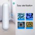 3LEDs Portable UVC Light Sterilizer Usb Rechargeable Handheld Disinfection Lamp Silver