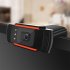 3LEDs Web Camera 12MP 720P HD Webcam USB Camera with Microphone for Computer PC Laptop Orange