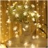 3M 6M 10M 20LEDs  40LEDs  80LEDs Snowflower Shape String Lights Decoration for Christmas Tree Battery Powered Snowflower   warm color  6 meters 40 light battery