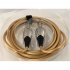 3M Guitar Noise Reduction Cable High Shielding Anti Howling For Musical Instruments Golden Mono 3 meters