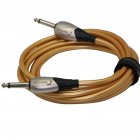 3M Guitar Noise Reduction Cable High Shielding Anti-Howling For Musical <span style='color:#F7840C'>Instruments</span> Golden_Mono 3 meters