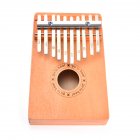 10 Keys Wooden Kalimba Thumb Finger Piano Musical Instrument Study Instruction Kids Christmas Gift Children Toys Wood color