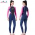 3MM Diving Suit Women Siamese Long Sleeve Warm Outdoor Coldproof Winter Diving Suit black S