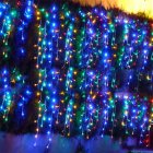 3Mx3M 300 LED Outdoor String Light Curtain Light for Christmas Xmas Wedding Party Home Decoration US Warm White