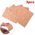 3PCS 60 40 2mm Natural Saxophone Cork Sheet Neck Joint Board Suitable for Alto Soprano Tenor Sax Wood color