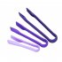 3PCS Anti Slip Bread Tong Exquisite Food Clip Kitchen Baking Tool  purple