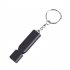 3PCS Outdoor Survival Whistle Aluminum Alloy Double Tube Dual Frequency High Volume First Aid Whistle Outdoors Tool silver gold black