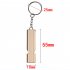 3PCS Outdoor Survival Whistle Aluminum Alloy Double Tube Dual Frequency High Volume First Aid Whistle Outdoors Tool silver gold black