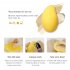 3PCS Small Mango Makeup Puff Sponge Egg Mango Makeup Egg Set yellow