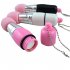 3PCS Vibrating Wand Nipple Clit Stimulate Clitoris Powerful Adult Toys   Anal Vibrator For Women Couples Pleasure pink