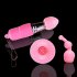 3PCS Vibrating Wand Nipple Clit Stimulate Clitoris Powerful Adult Toys   Anal Vibrator For Women Couples Pleasure pink