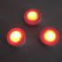 3Pcs 13Colors Change Touch Remote Control RGB Pat Lamps Night Lights for Christmas Halloween Bar Decor Color light 3pcs round shape