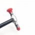 3Pcs Dent Repair Tool Kits Paintless Hammer Heads Replacement Dent Removal Tap Down Tools Different Shaped Heads For Auto Body DIY Dent Repairing red