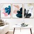 3Pcs Fashionable Leaf Pattern Canvas Wall Art Painting Printed Picture Home Office Decor 30x40cm Wall Art Paintings