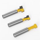 3Pcs Keyhole Milling Cutter Set YG6 Alloy Blade 45 # Carbon Steel Blade Body T Slot Milling Cutters