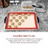 3Pcs Non Stick Silicone Baking Mat Set for Bake Pans Toaster Oven Macaron Pastry Bread 3pcs