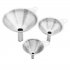 3Pcs Set Multifunction Mini Stainless Steel Funnel for Kitchen Stainless steel