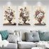 3Pcs Set Paint Flowers Canvas  Painting Print Wall  Art  Picture Living  Room  Decoration Style One 30x40cm
