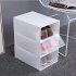 3Pcs Thicken Transparent Dustproof Moistureproof Storage Box for Women Men Shoes pink 31 21 5 12 5cm