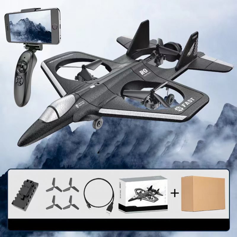 Lh X66 RC Glider with Wifi Camera 2.4g 360 Degree Stunt Foam Remote Control Jet Plane Wireless Airplane Toy
