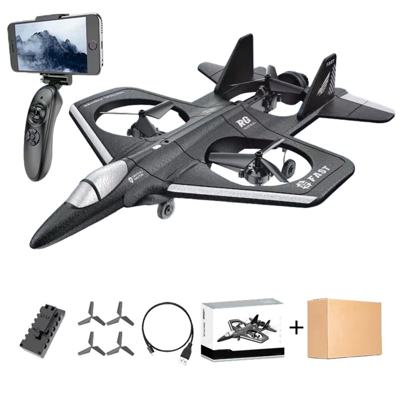 Lh X66 RC Glider with Wifi Camera 2.4g 360 Degree Stunt Foam Remote Control Jet Plane Wireless Airplane Toy
