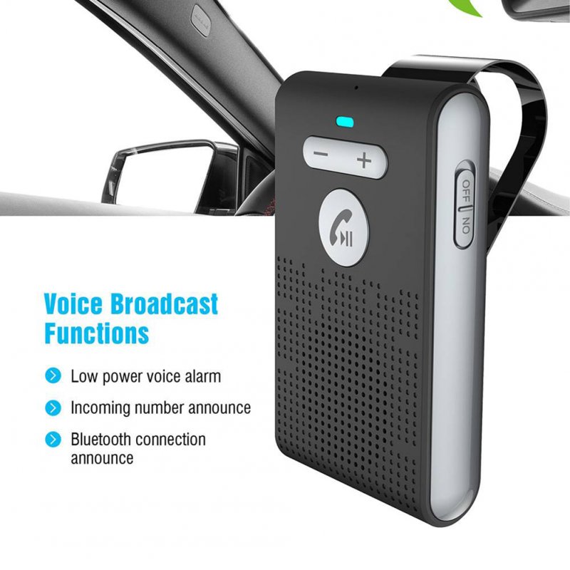 Sun Visor Car Speaker Wireless Handsfree Speakerphone Hands-free Car Kit Bluetooth 