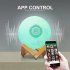 3W Colorful Led Moon Lamp with Stand Rechargeable Bluetooth Remote Control Night Light