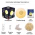 3W Colorful Led Moon Lamp with Stand Rechargeable Bluetooth Remote Control Night Light