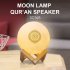 3W Colorful Led Moon Lamp with Stand Rechargeable Bluetooth Remote Control Night Light