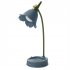 3W LED Desk Lamp Table Light Adjustable Gooseneck Rechargeable Battery Night Light With Mobile Phone Holder For Kids green