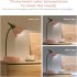 3W LED Desk Lamp Table Light Adjustable Gooseneck Rechargeable Battery Night Light With Mobile Phone Holder For Kids green