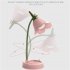 3W LED Desk Lamp Table Light Adjustable Gooseneck Rechargeable Battery Night Light With Mobile Phone Holder For Kids green