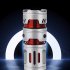 3W LED Mini Flashlight Spinning Gyro 5200LM Super Bright Rechargeable Strong Light Aluminum Alloy Torch Camping Lantern silver
