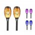 3W Led Solar Flame Light IP65 Waterproof Halloween Outdoor Courtyard Lamp Lawn Ornaments For Garden Patio Driveway Pathway Warm color