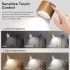 3W Wall Sconces USB Rechargeable 2000mAh Battery Operated 3 Color Temperature Dimmable Wall Lighting For Bedroom Living Room Kitchen White