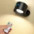 3W Wall Sconces USB Rechargeable 2000mAh Battery Operated 3 Color Temperature Dimmable Wall Lighting For Bedroom Living Room Kitchen White