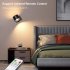 3W Wall Sconces USB Rechargeable 2000mAh Battery Operated 3 Color Temperature Dimmable Wall Lighting For Bedroom Living Room Kitchen White