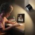 3W Wall Sconces USB Rechargeable 2000mAh Battery Operated 3 Color Temperature Dimmable Wall Lighting For Bedroom Living Room Kitchen White