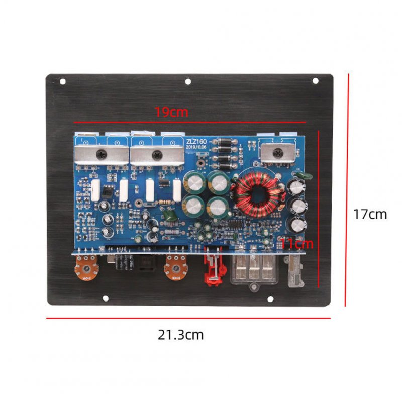 12v 1200w Car Audio Amplifier Board 20hz-250hz Powerful Subwoofer Speakers Player Module 