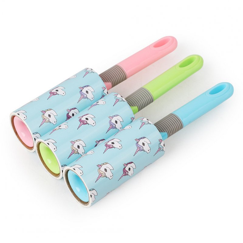 40pcs Detachable Pet Hair Sticky Roll With Colorful Handle Hair Removal Cleaning Brush 