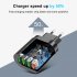 3a 4 Ports Hub Usb  Charger Plug Adapter Fireproof Pc Material Quick Charge Multifunctional Universal Mobile Phone Charger black EU plug