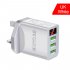 3a Usb Wall Charger Digital Display Quick Charging 3 0 Power Adapter Compatible For Iphone 13 12 Pro Max white EU Plug