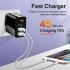 3a Usb Wall Charger Digital Display Quick Charging 3 0 Power Adapter Compatible For Iphone 13 12 Pro Max white US Plug
