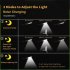 3cob Outdoor Solar  Led  Street  Lamp 3 Lighting Modes Pir Sensor Human Body Sensing   Light Sensor Waterproof Wall Light Outdoor Decor With remote control JY16