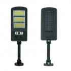 3cob Outdoor Solar  Led  Street  Lamp 3 Lighting Modes Pir Sensor Human Body Sensing + Light Sensor Waterproof Wall Light Outdoor Decor With remote control-JY160