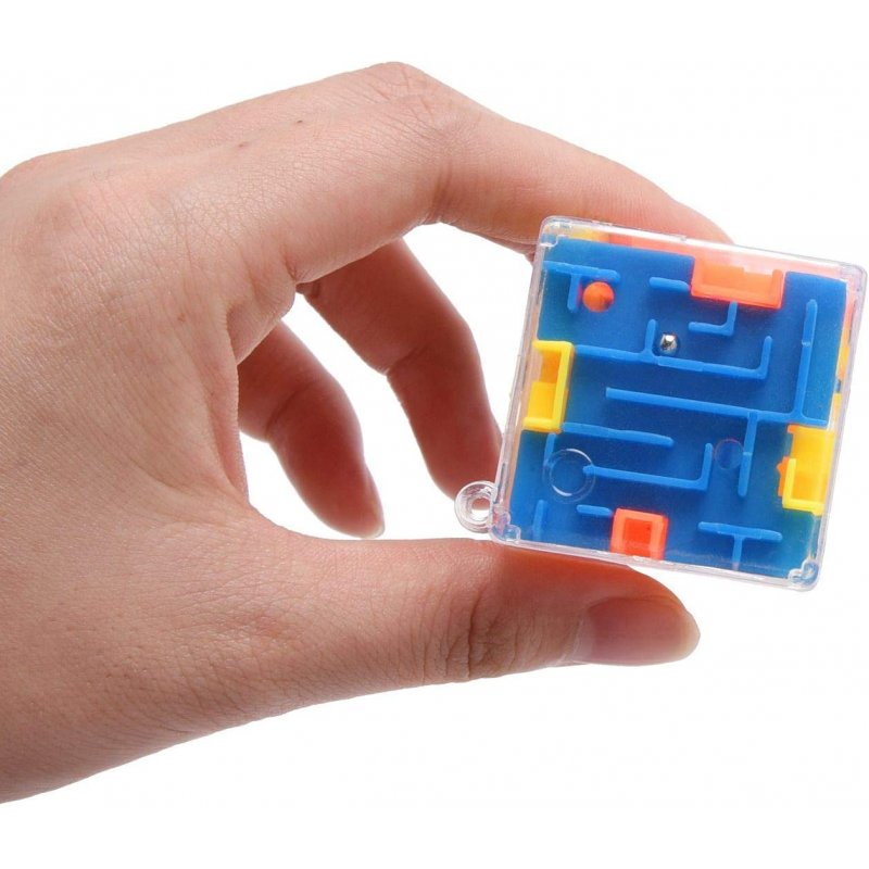 3d  Cube  Maze  Puzzle Children Maze Puzzle Box Mind Puzzles For Kids 3-14 Years Old (blue Yellow Orange) default