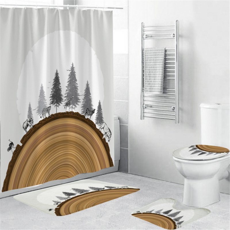 3d Digital Printed Shower  Curtain Waterproof Bath Curtains For Bathroom Bathtub 180*200cm