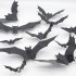 3d Halloween Led Bats Light Bat Stickers Waterproof Decorative Wall Sticker For Home Decor Indoor Party Decorations 12pcs opp